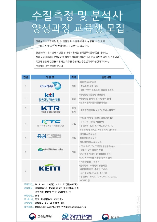 수질측정 및 분석사 양성과정 홍보 포스터(세로)_1.jpg